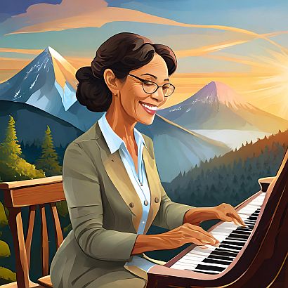 piano chords course image on the membership options pagepiano classes for beginners An older lady learning to play the piano